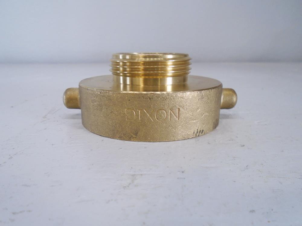 Lot of (2) Dixon 1.5" NHF x 2" NHF Brass Hydrant Adapter Pin Lug HA2515F